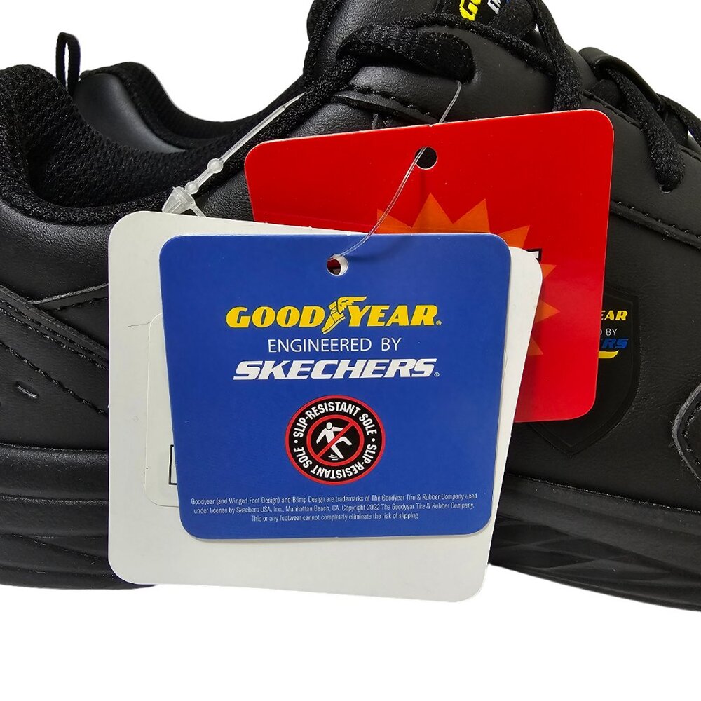 Skechers Womens Slip Resistant Casual Comfort Shoes Oula Black Lightweight - Picture 3 of 16